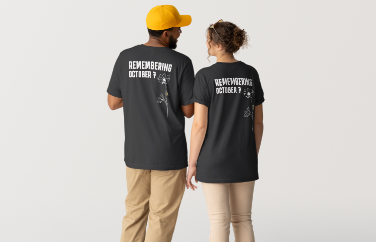 October 7th Memorial T-Shirt - Black